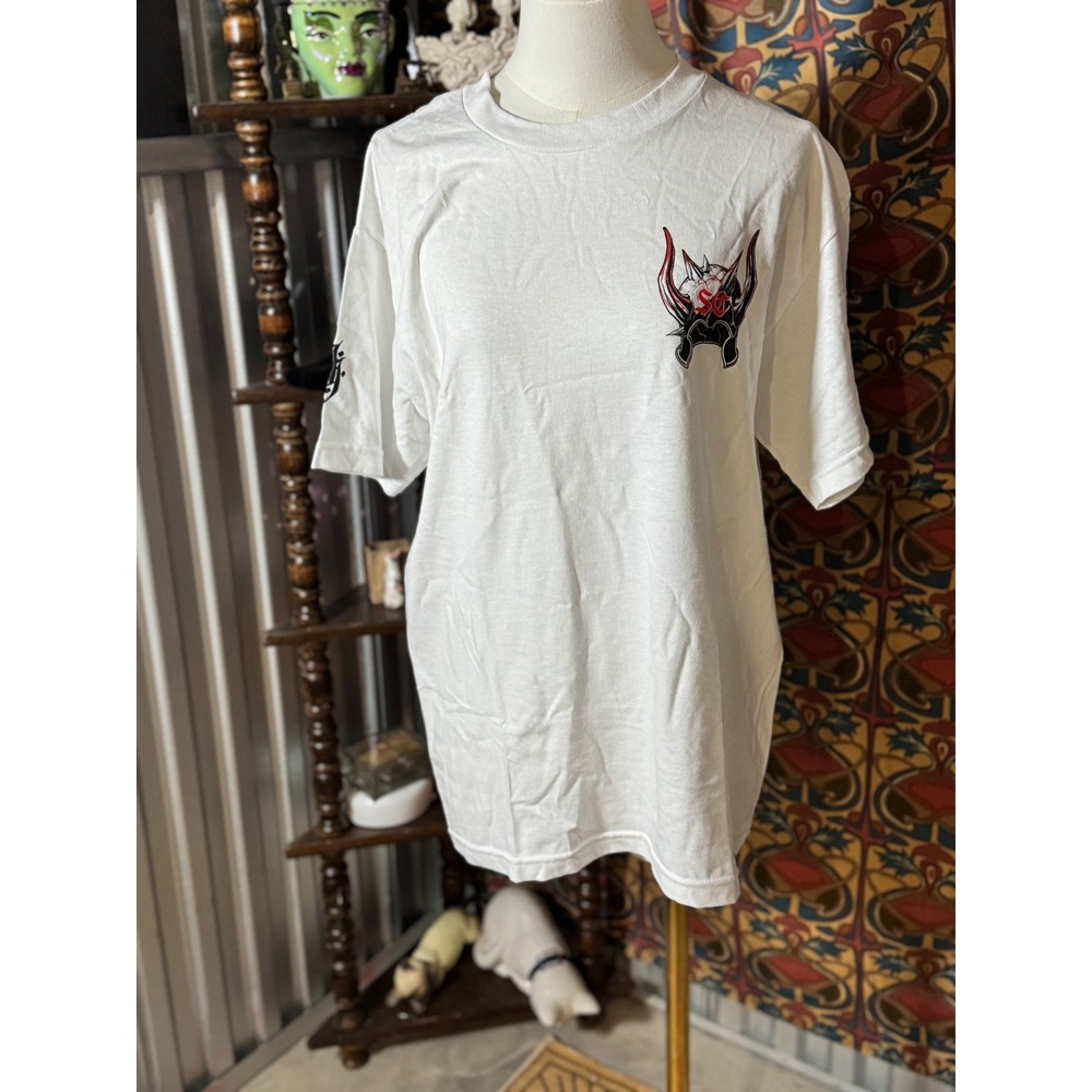 StayCold Apparel Graphic T-Shirt Medium Devil Castle Red Black White